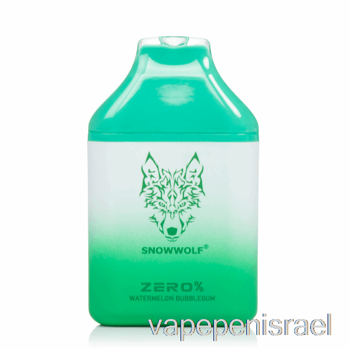 חד פעמי Vape Israel Snowwolf Zero 5500 0% ללא ניקוטין חד פעמי מסטיק אבטיח